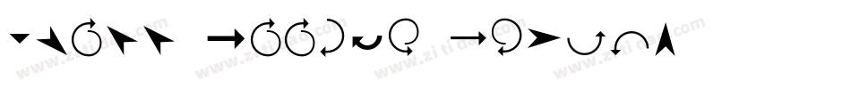 Three Arrows Italic字体转换